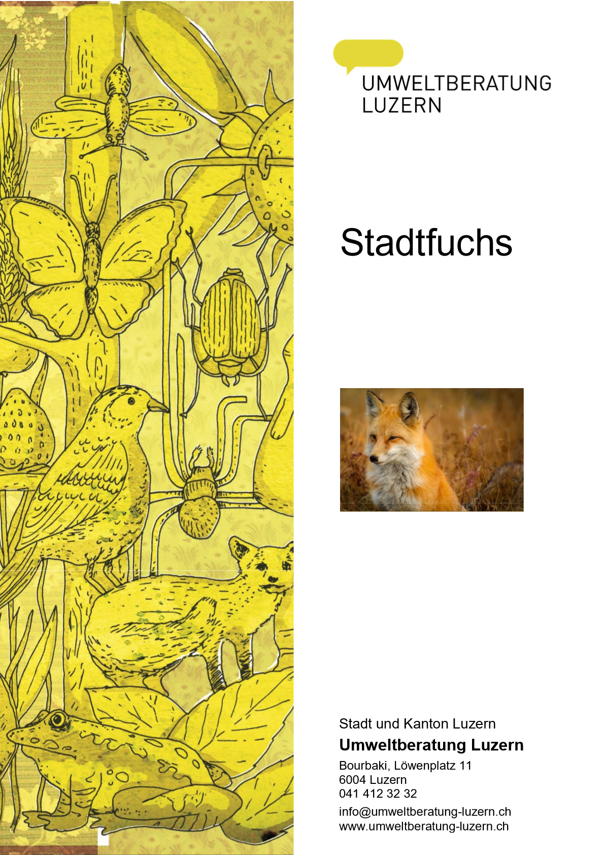 Titelblatt gelb Stadtfuchs