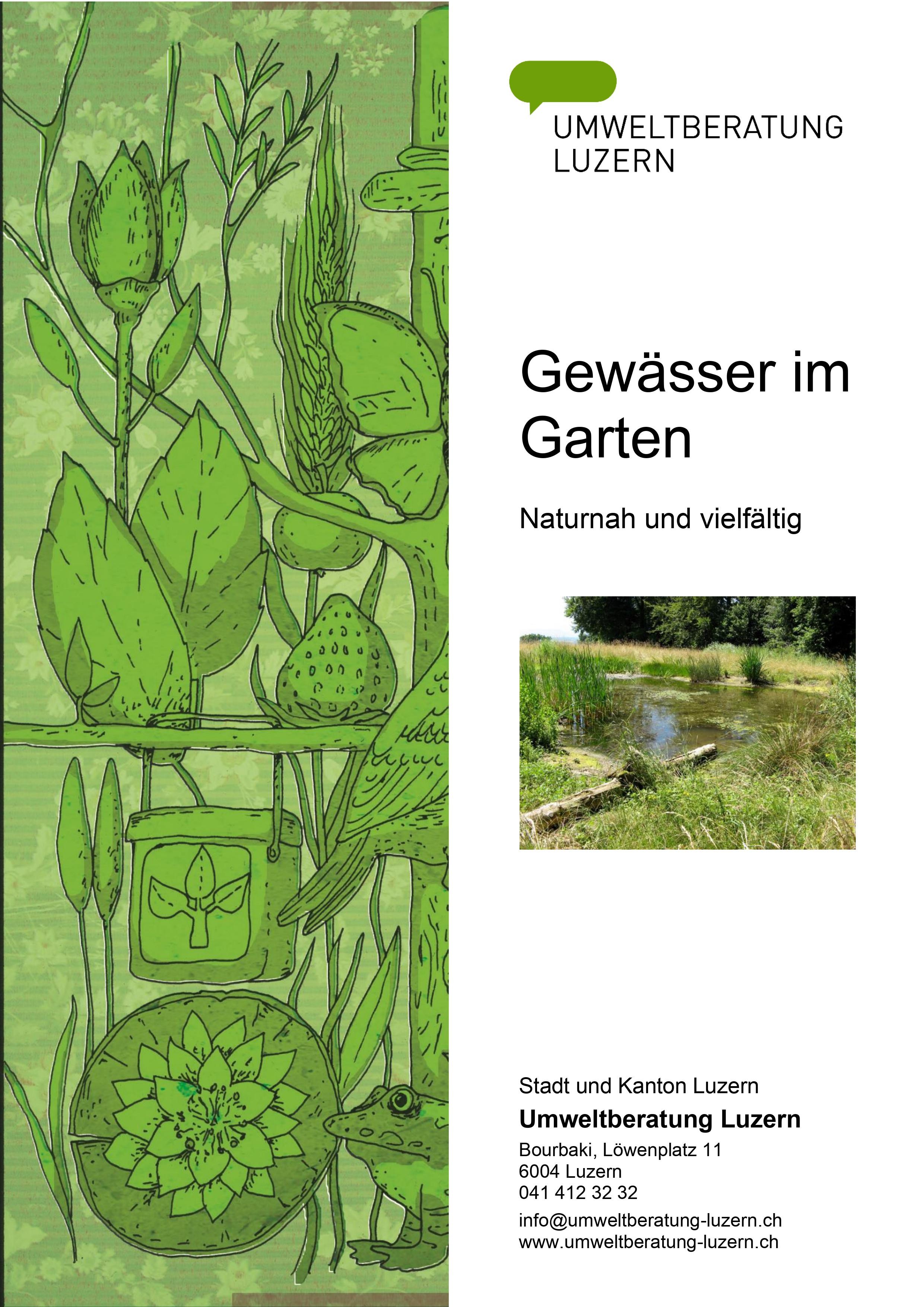 Titelblatt Gewässer im Garten