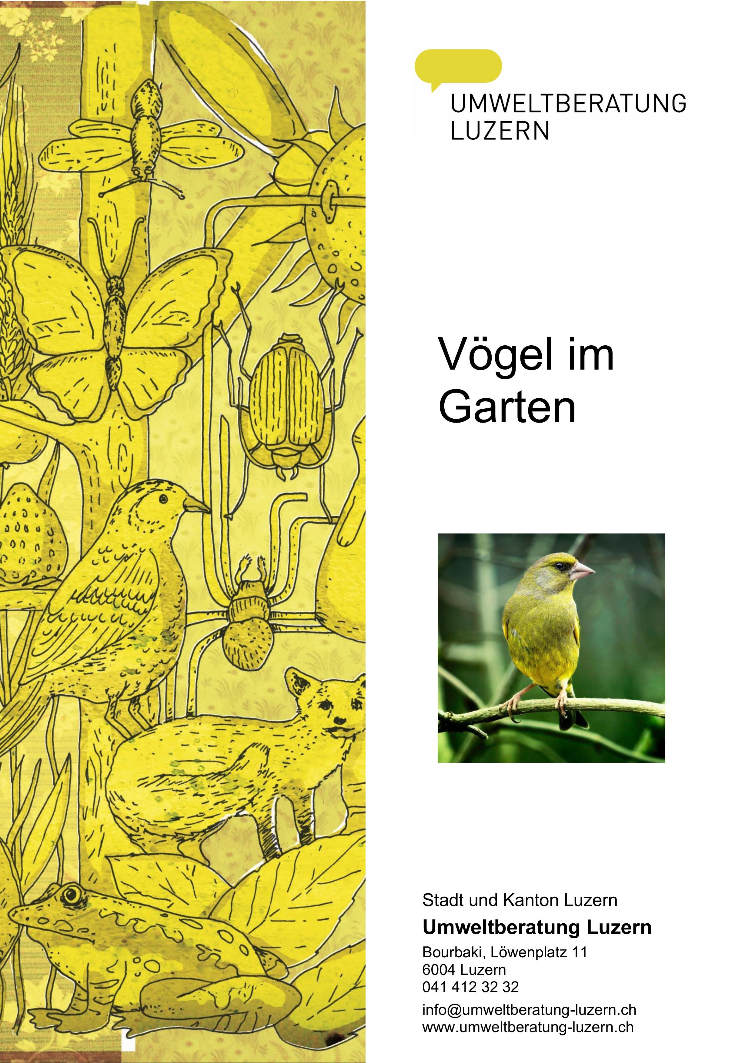 Titelblatt Vögel im Garten