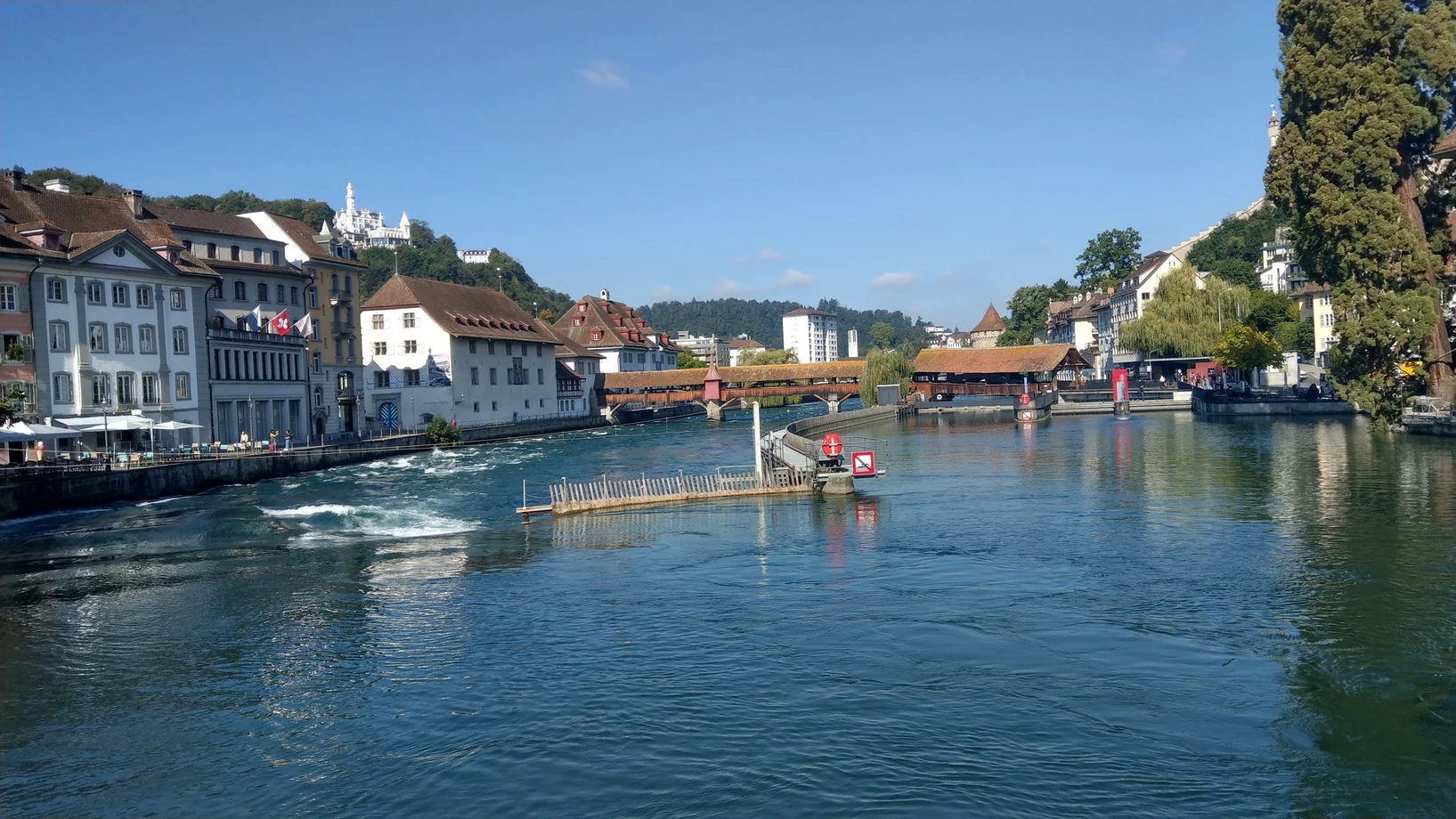 Die Reuss mit der Spreuerbrücke