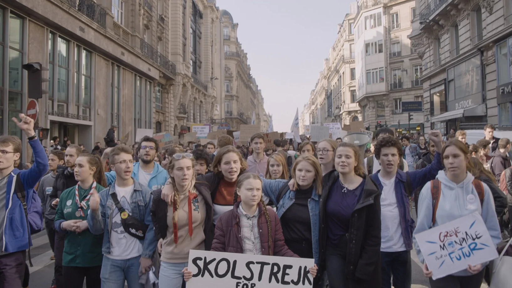 Greta Thurnberg bei einer Demo