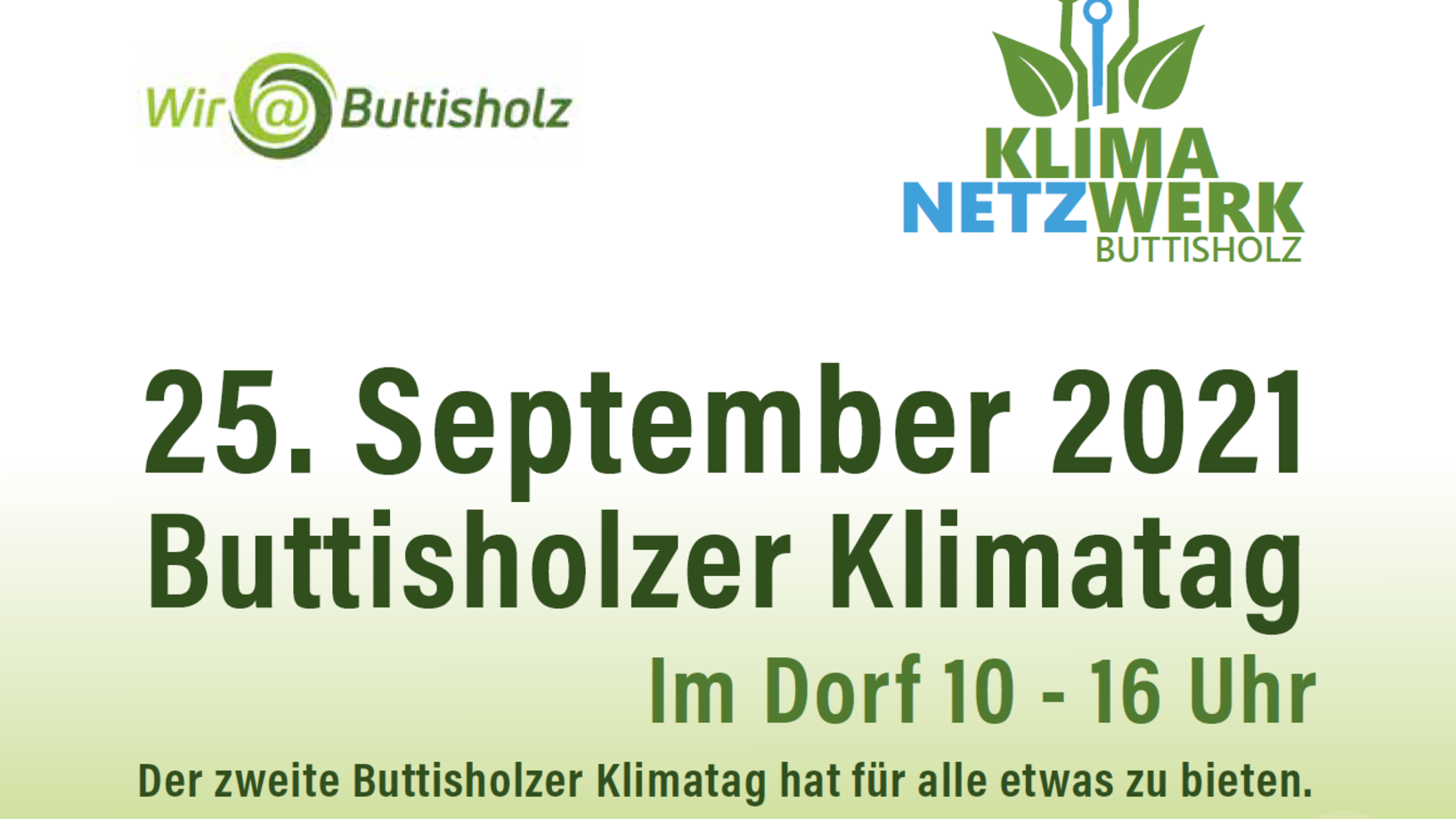 Das Klimanetzwerk Buttisholz lädt ein zum Aktionstag