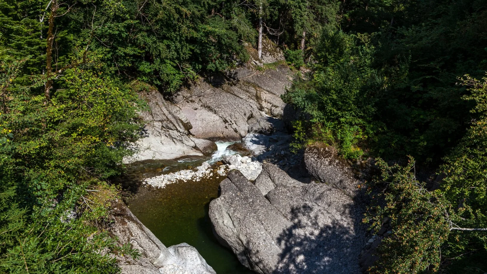 Ein wilder Fluss im Kanton Luzern
