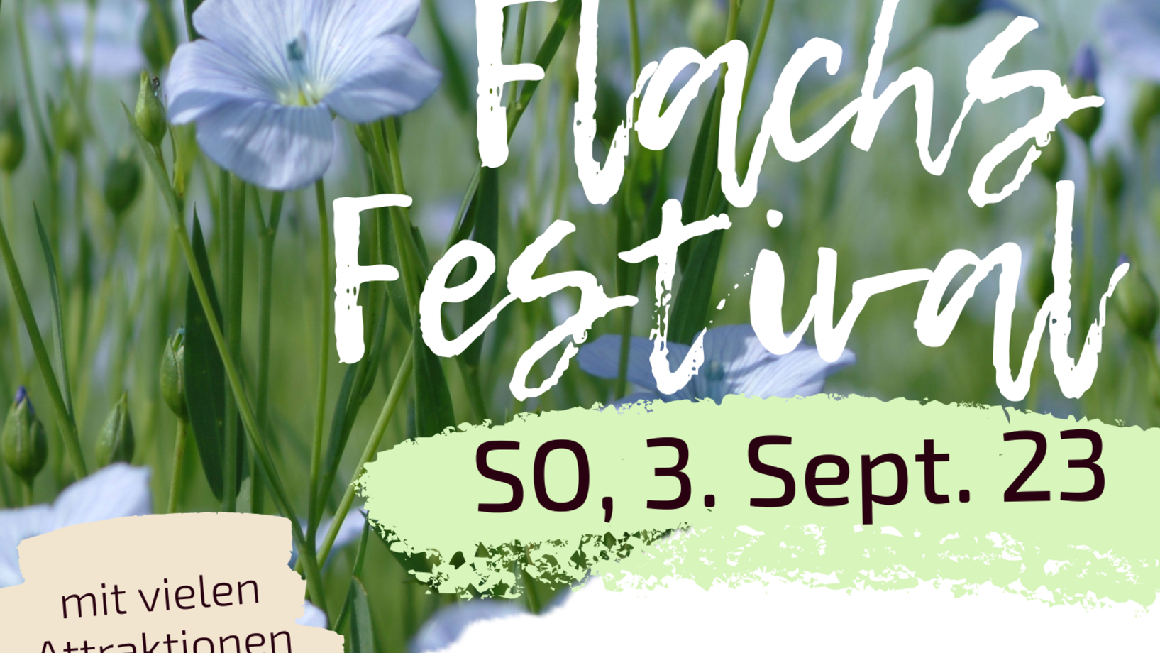 Flyer Flachsfestival