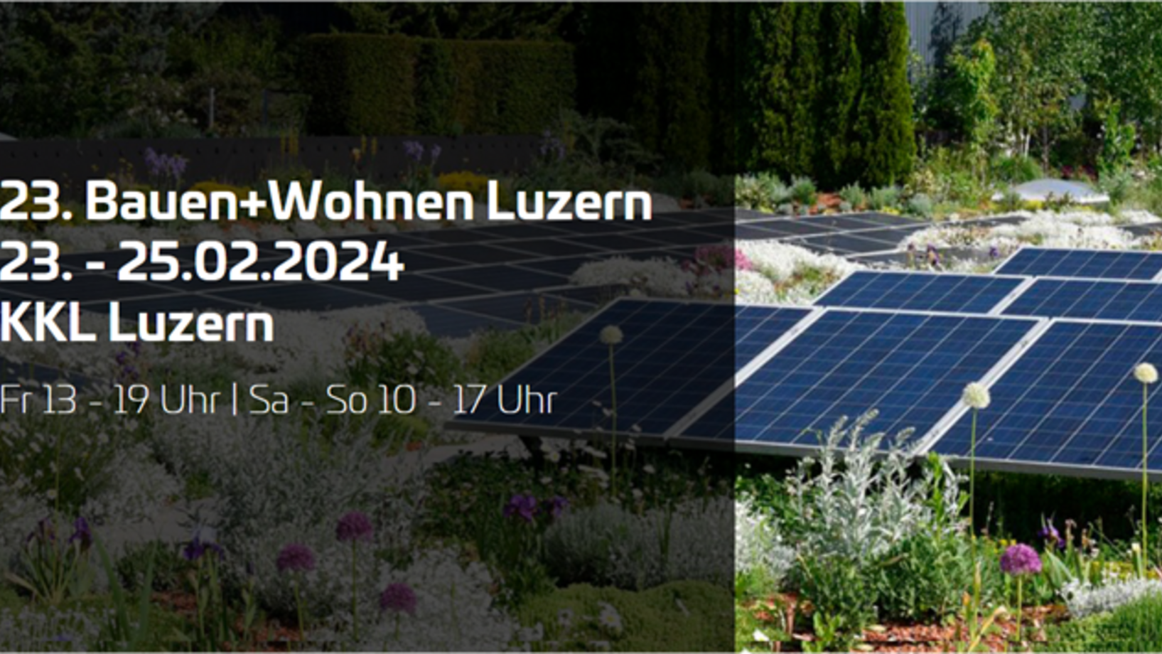 Solarpanel mit Anzeige zu 'Bauen und Wohnen'