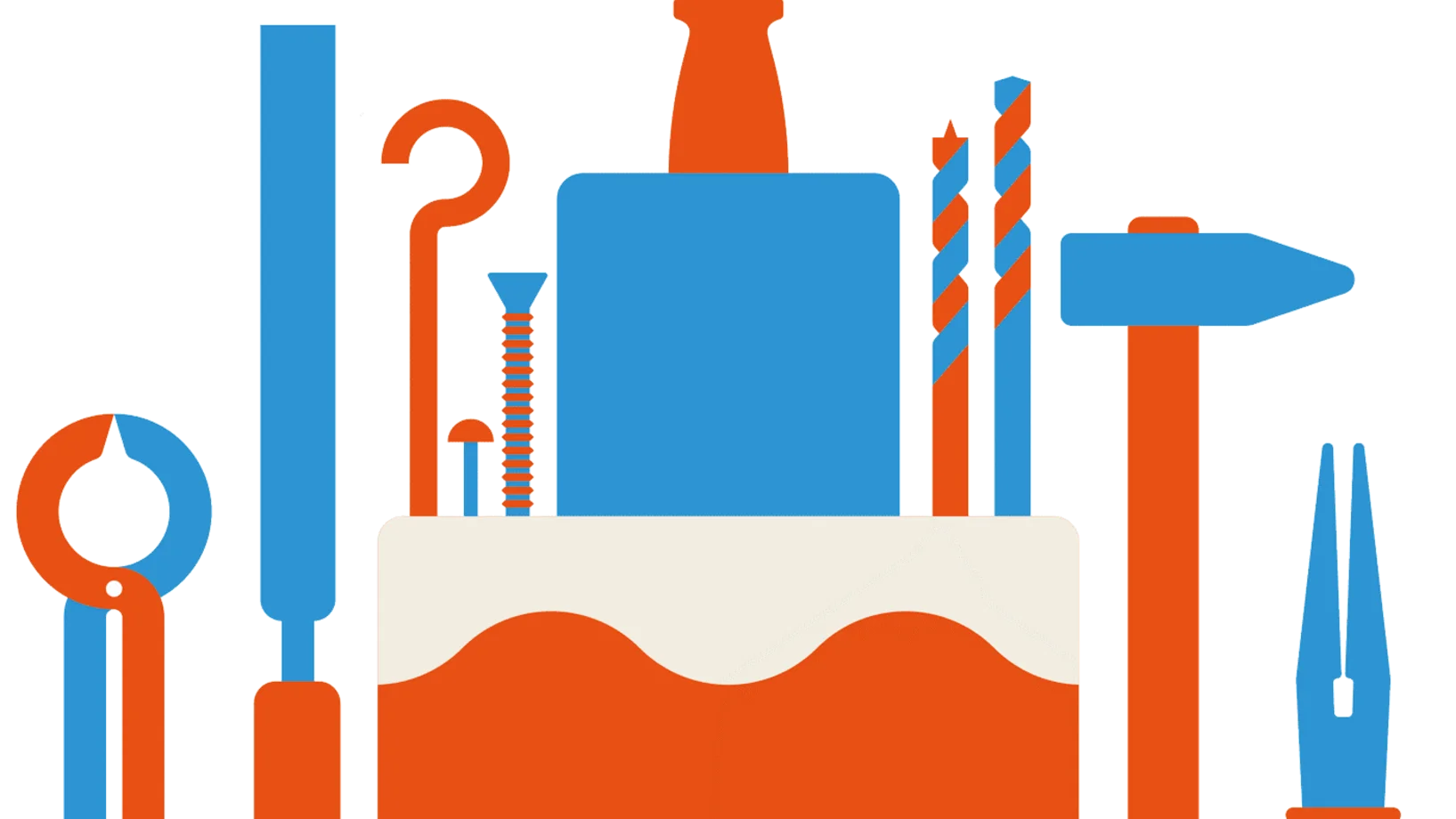 Kuchen aus Werkzeug