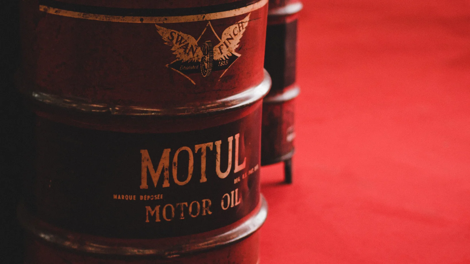 Close up of a barrel of oil