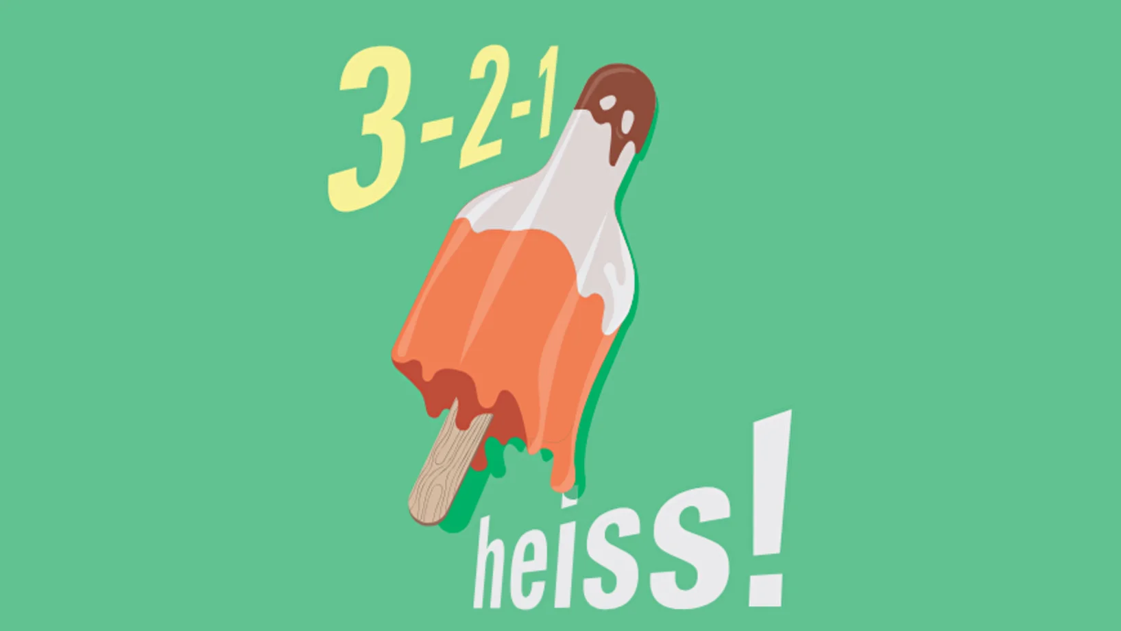 Schmelzende Glace