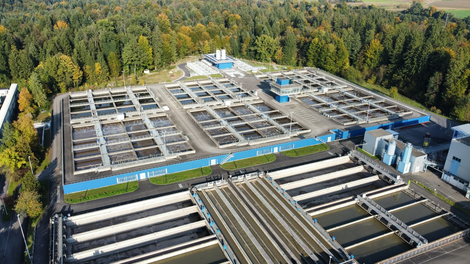 Die Abwasserreinigungsanlage ARA Buholz in Emmen.