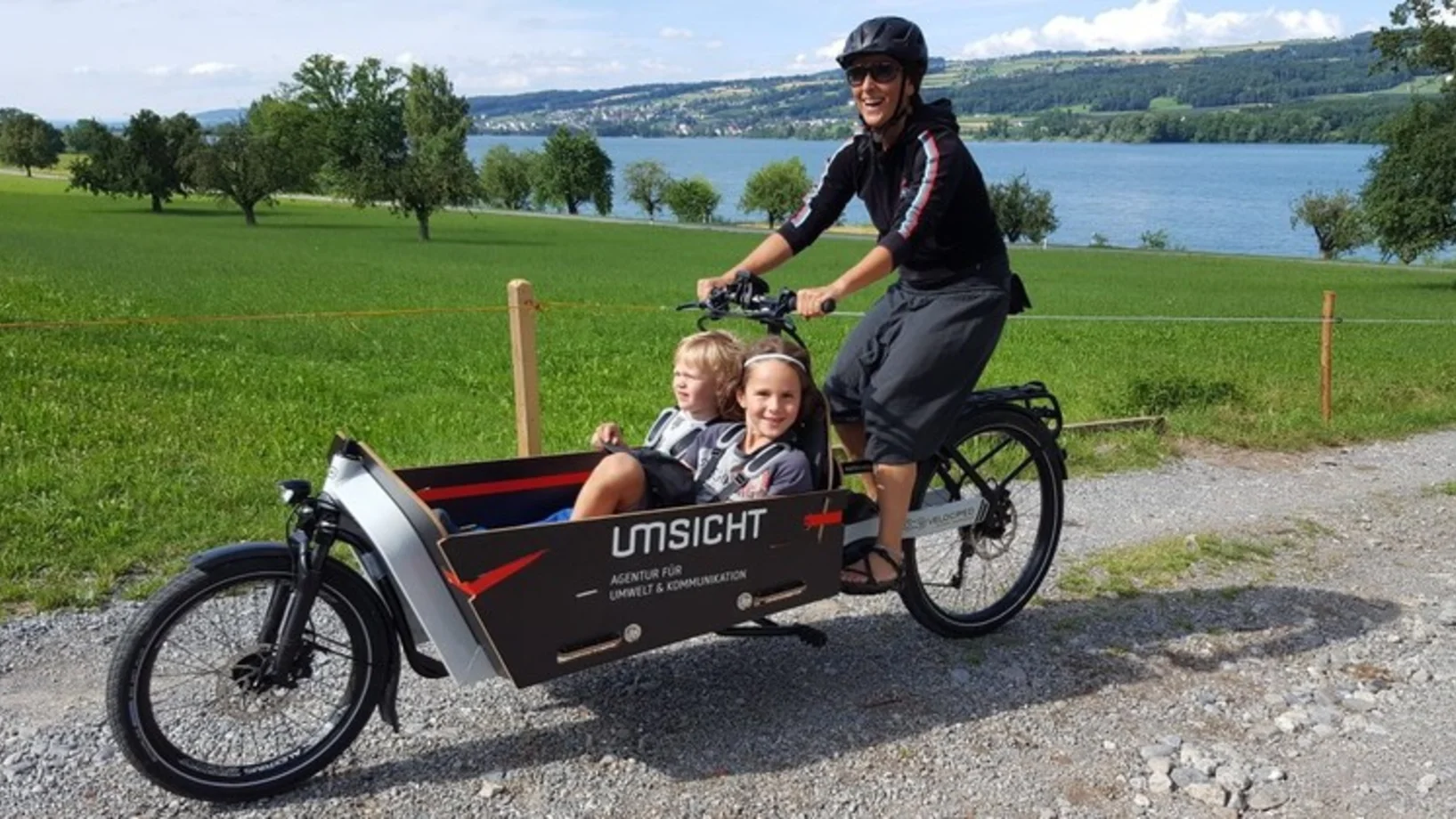 Ein Cargo-Bike in Aktion