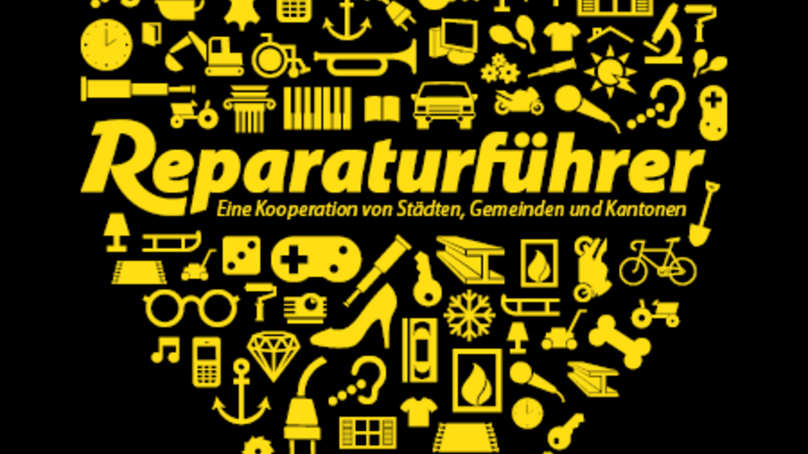 Logo Reparaturführer als Herzform