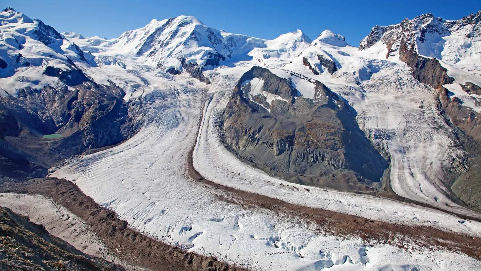 Das Bild zeigt einen Gletscher