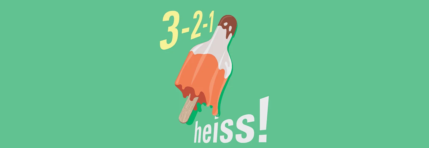 Schmelzende Glace
