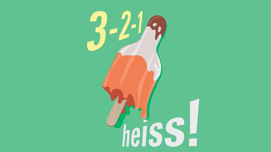 Schmelzende Glace